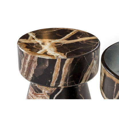 Modrest Marlow - Modern Faux Marble End Table Set