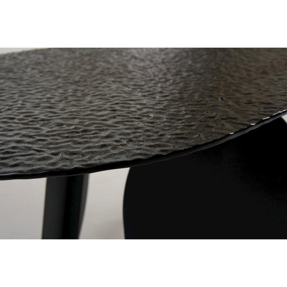 Modrest Maxine - Modern Hammered Grey Glass Rectangular Dining Table