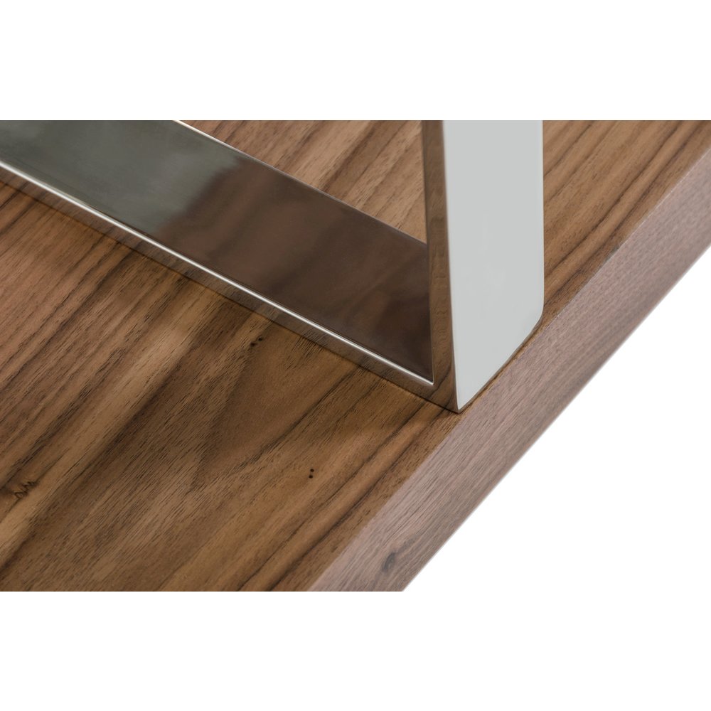 Maze Modern Walnut Bookcase