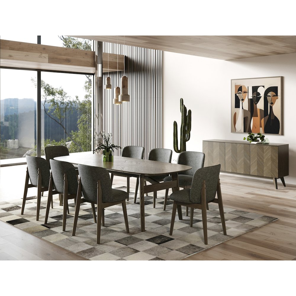 Modrest Costello - Mid-Century Modern Wenge Dining Set
