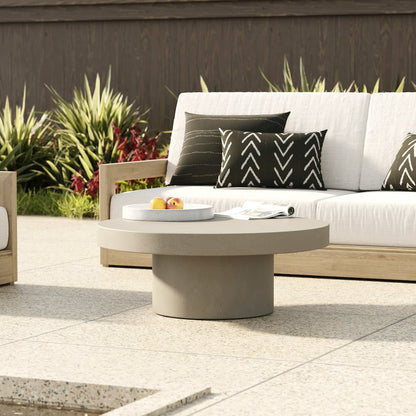 Morley - Modern Round Concrete Coffee Table