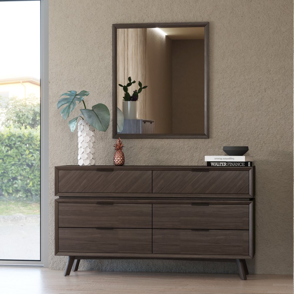 Modrest Roger - Mid-century Acacia Mirror