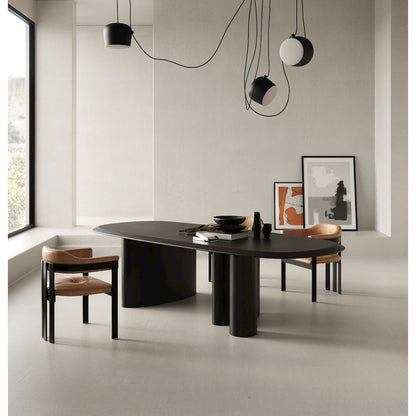 Modrest Summit - Modern 118" Black Ash Dining Table