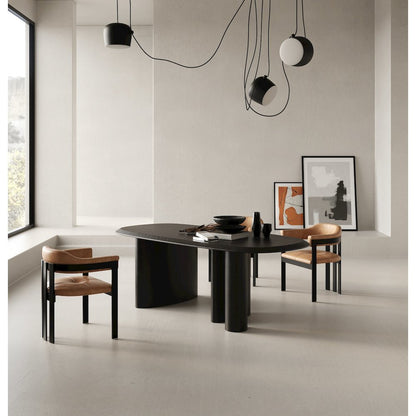 Modrest Summit - Modern 87" Black Ash Dining Table