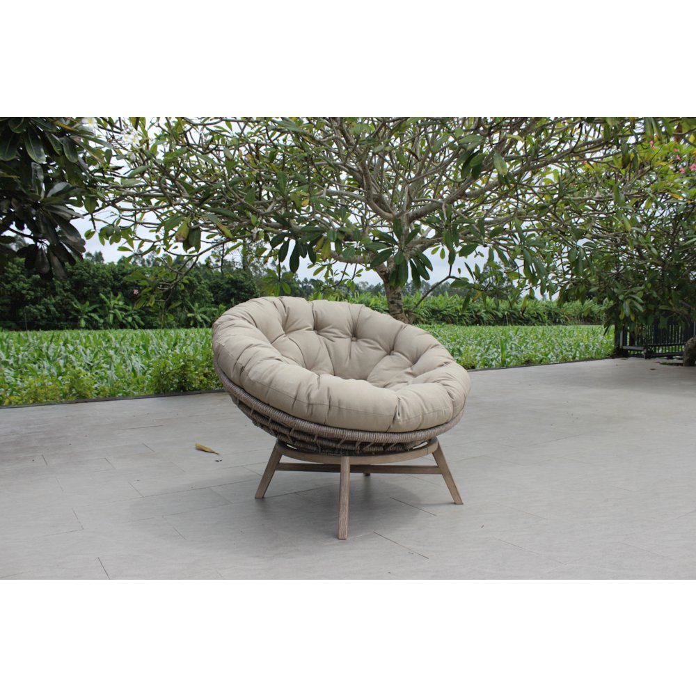 Renava Moon - Outdoor Beige Lounge Chair