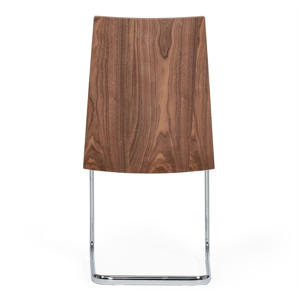 Morgan - Modern Black and Walnut Dining Chair (Set of 2)