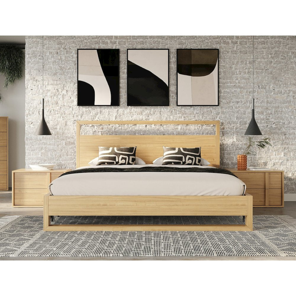 Nova Domus Berlin - Modern Natural Oak Nightstand