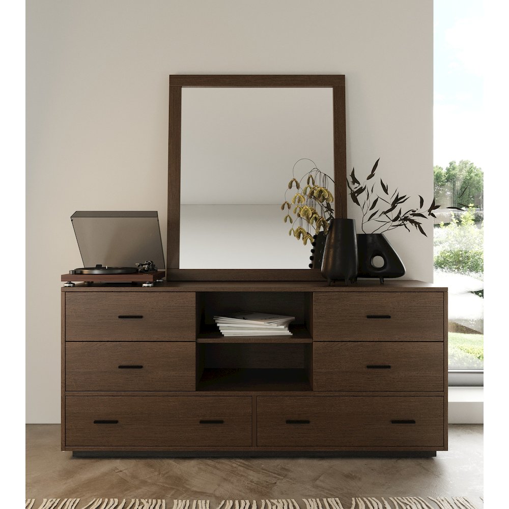 Nova Domus Fantasia - Contemporary Dark Walnut Dresser