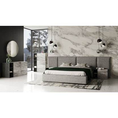 Nova Domus Maranello - Queen Modern Grey Bed