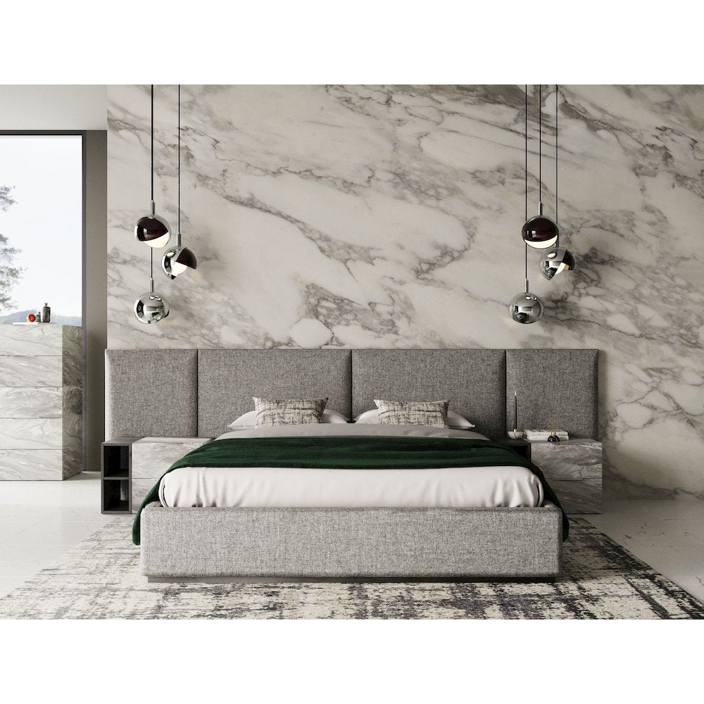 Nova Domus Maranello - Queen Modern Grey Bed