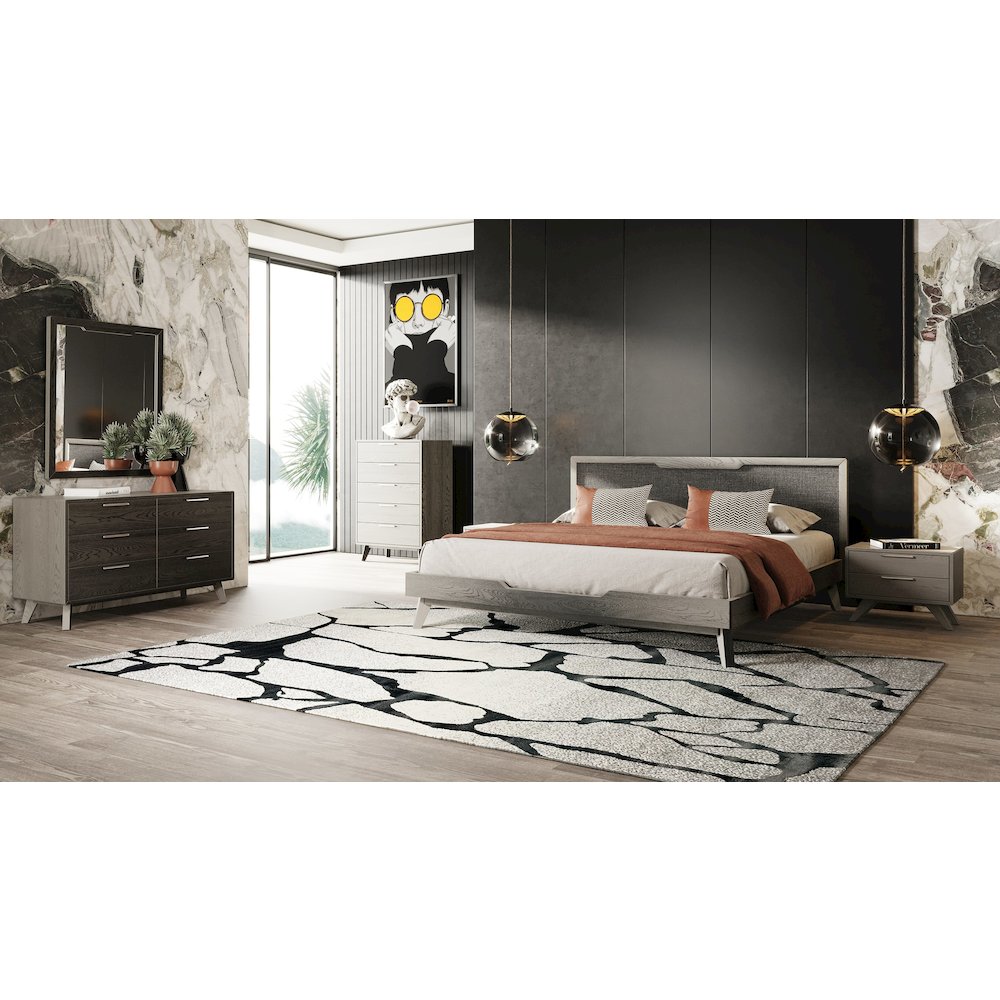 Nova Domus Soria Modern Grey Wash Nightstand