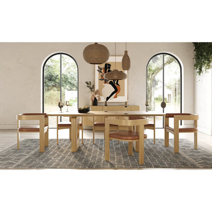 Nova Domus Oshana - Modern White Oak Dining Table