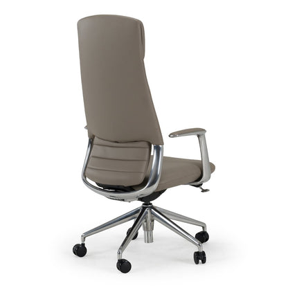 Pickard - Modern Grey Leather Executive Office Chair