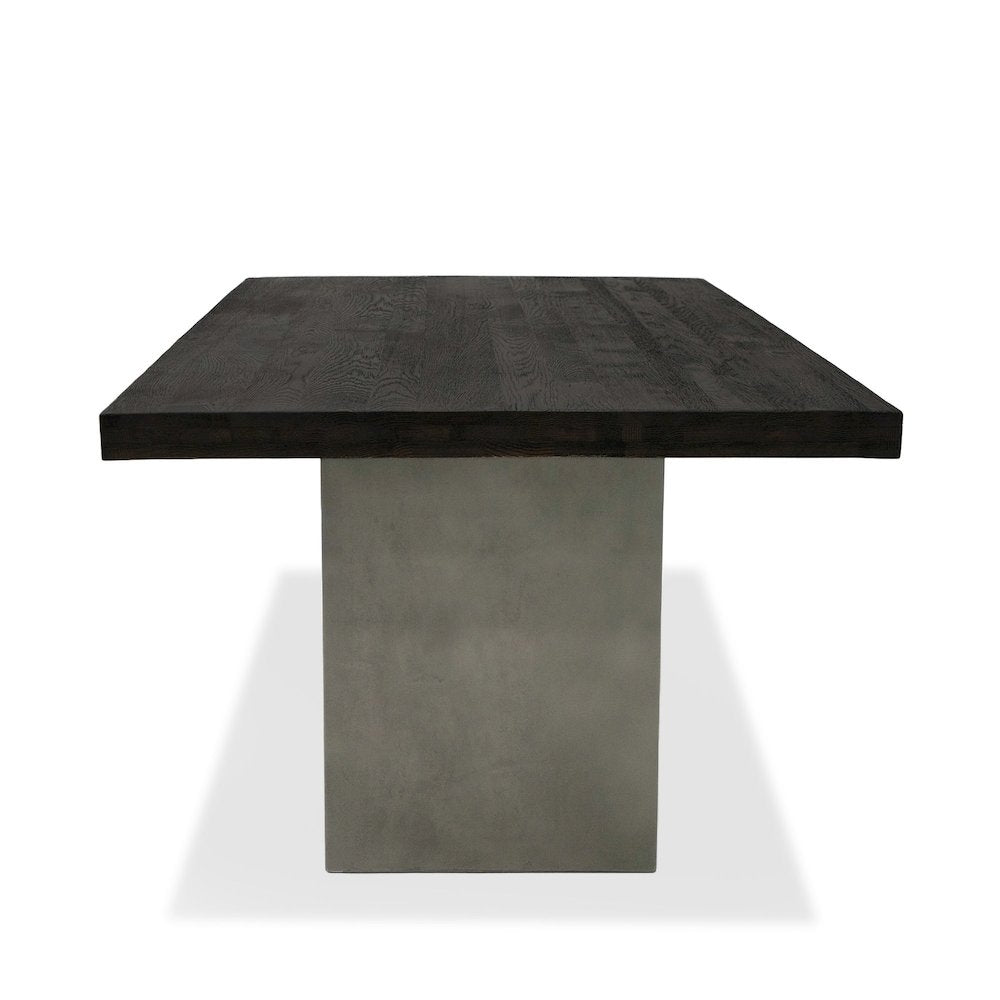Modrest Renzo Modern Oak & Concrete 79" Dining Table
