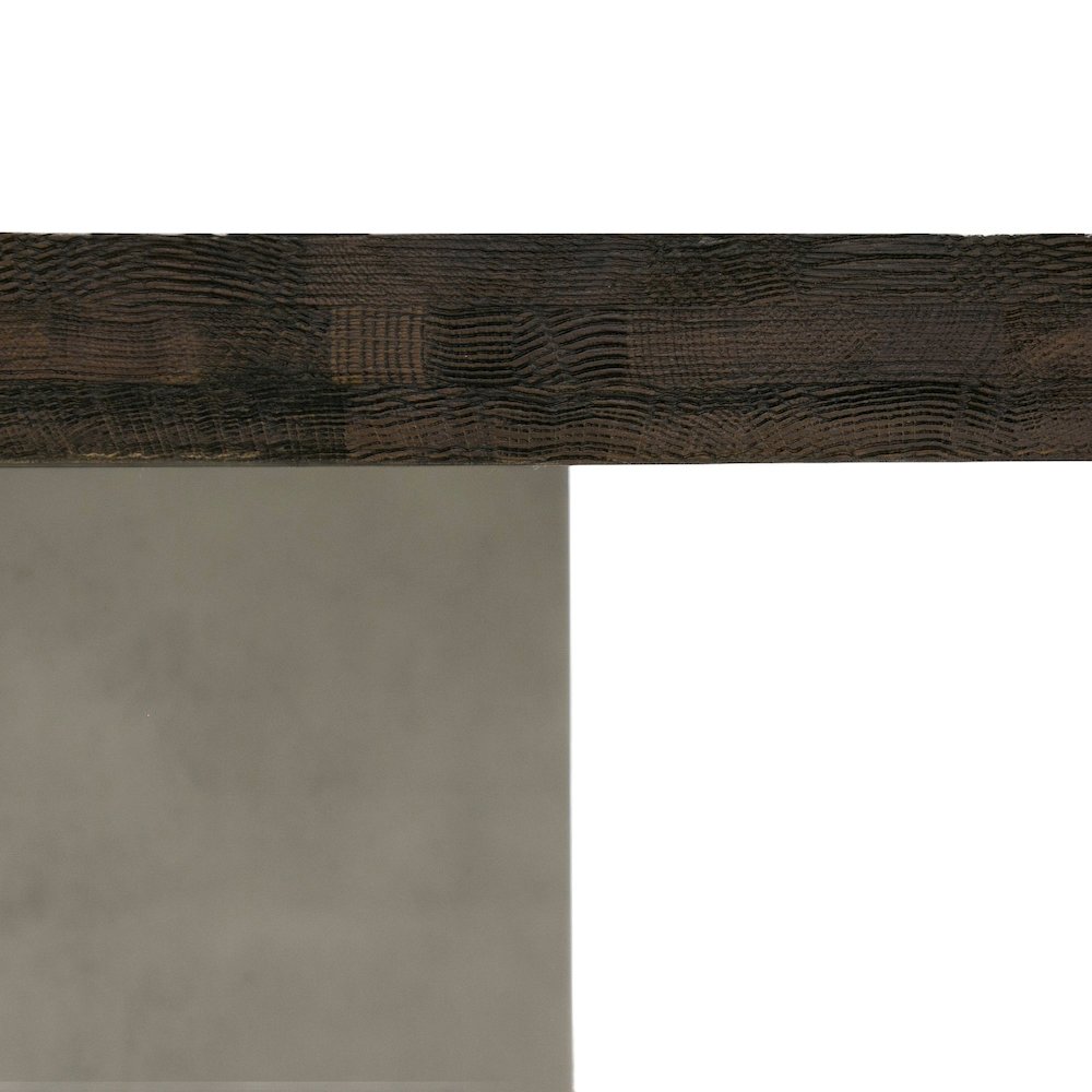 Modrest Renzo Modern Oak & Concrete 79" Dining Table