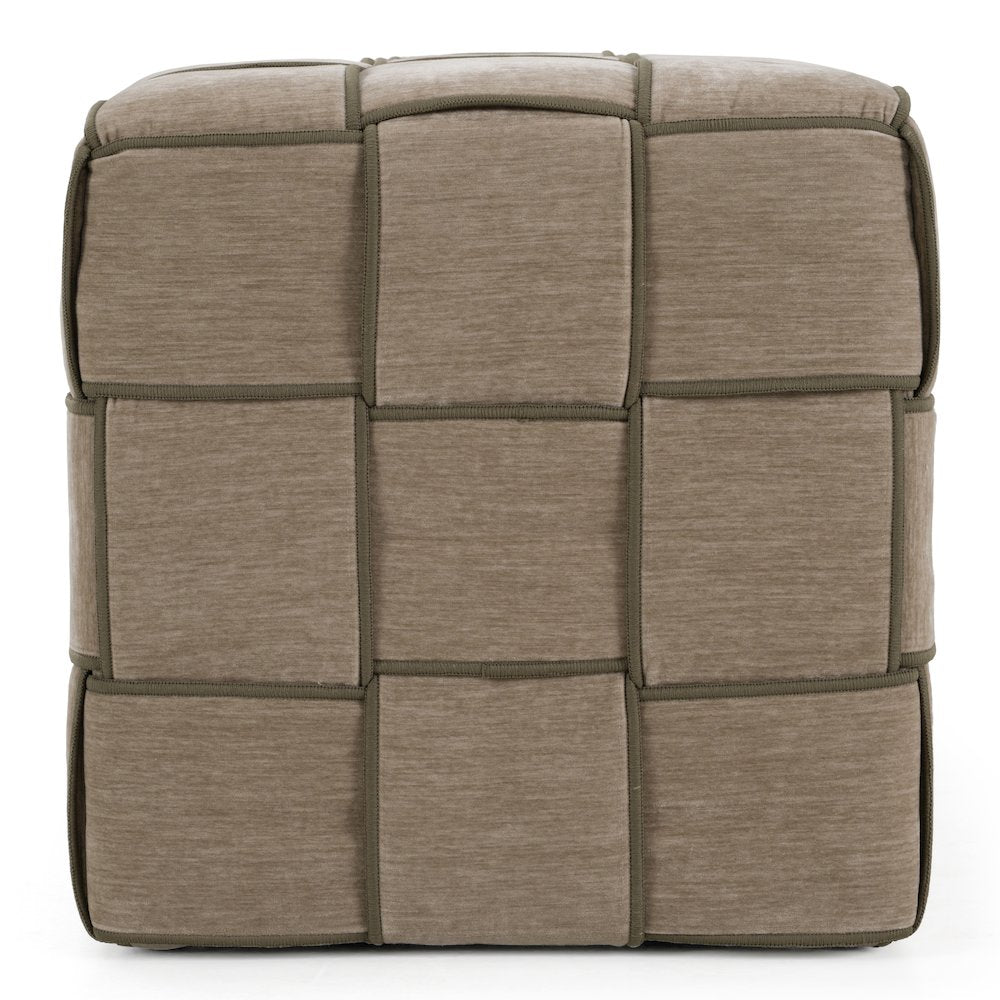 Rousey - Modern Taupe Fabric Bench