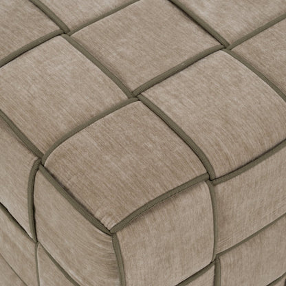 Rousey - Modern Taupe Fabric Bench