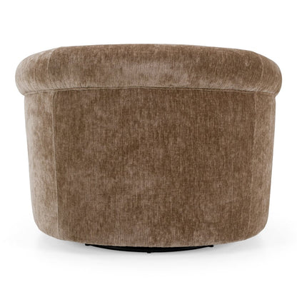 Sheth - Modern Brown Fabric Accent Chair