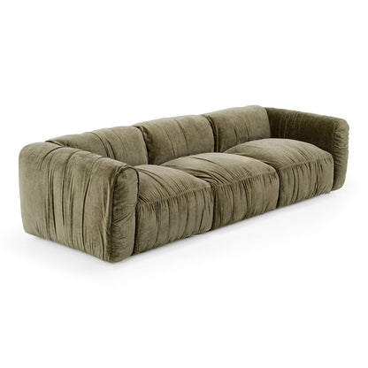 Siegal - Modern Olive Green Fabric Sofa