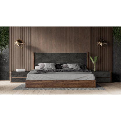 Nova Domus Rado Modern Walnut & Stucco Nightstand