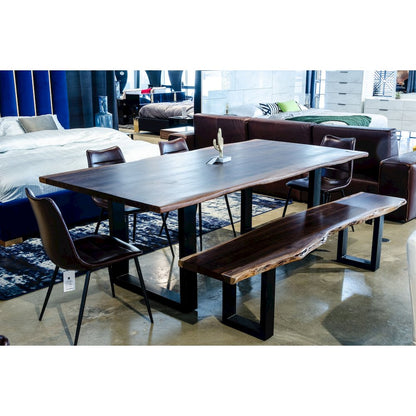 Modrest Taylor Modern Live Edge Wood Small 79" Dining Bench