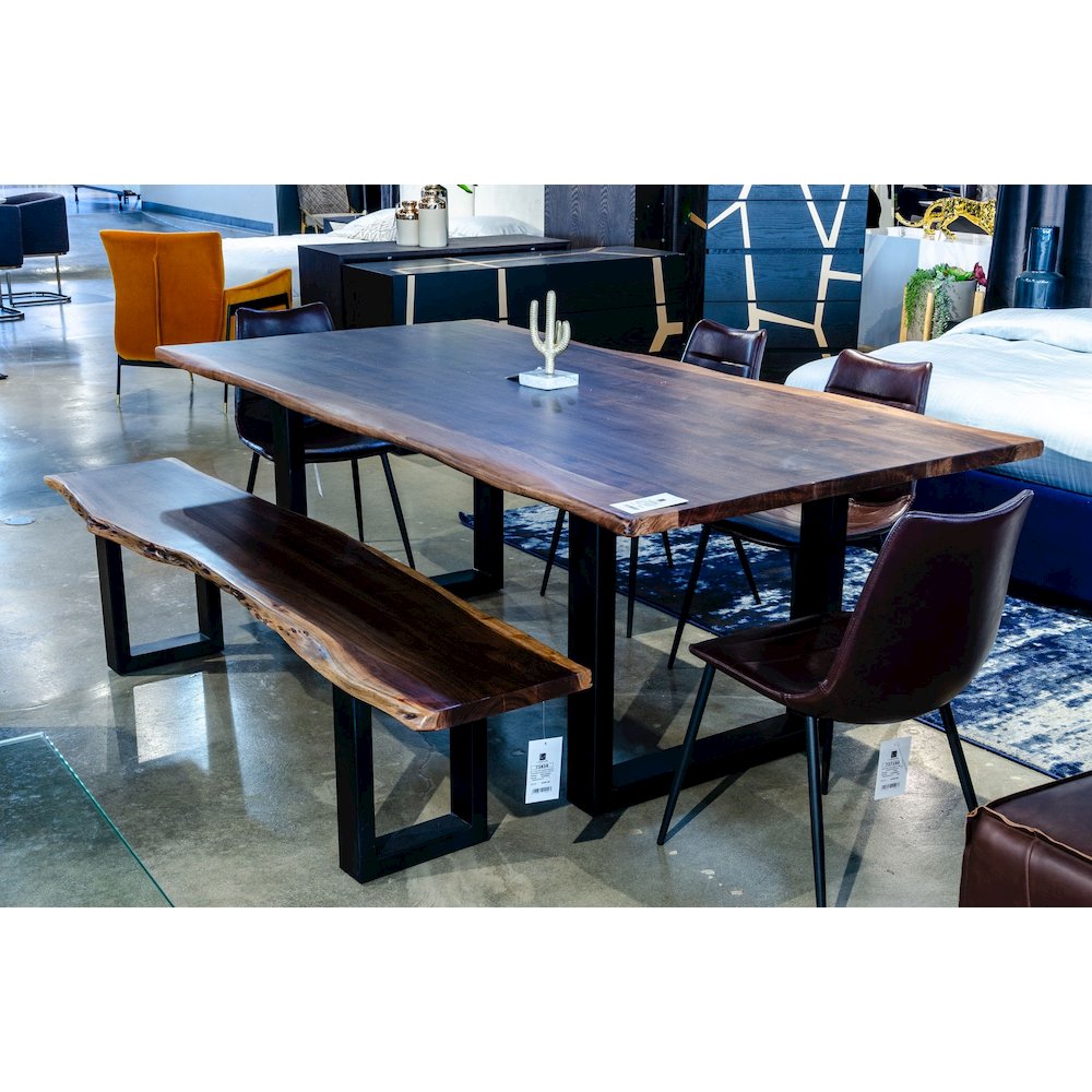 Modrest Taylor Modern Live Edge Wood Small 79" Dining Bench