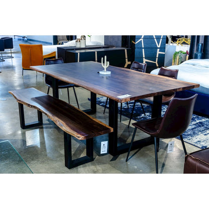 Modrest Taylor Modern Live Edge Wood Small 79" Dining Bench