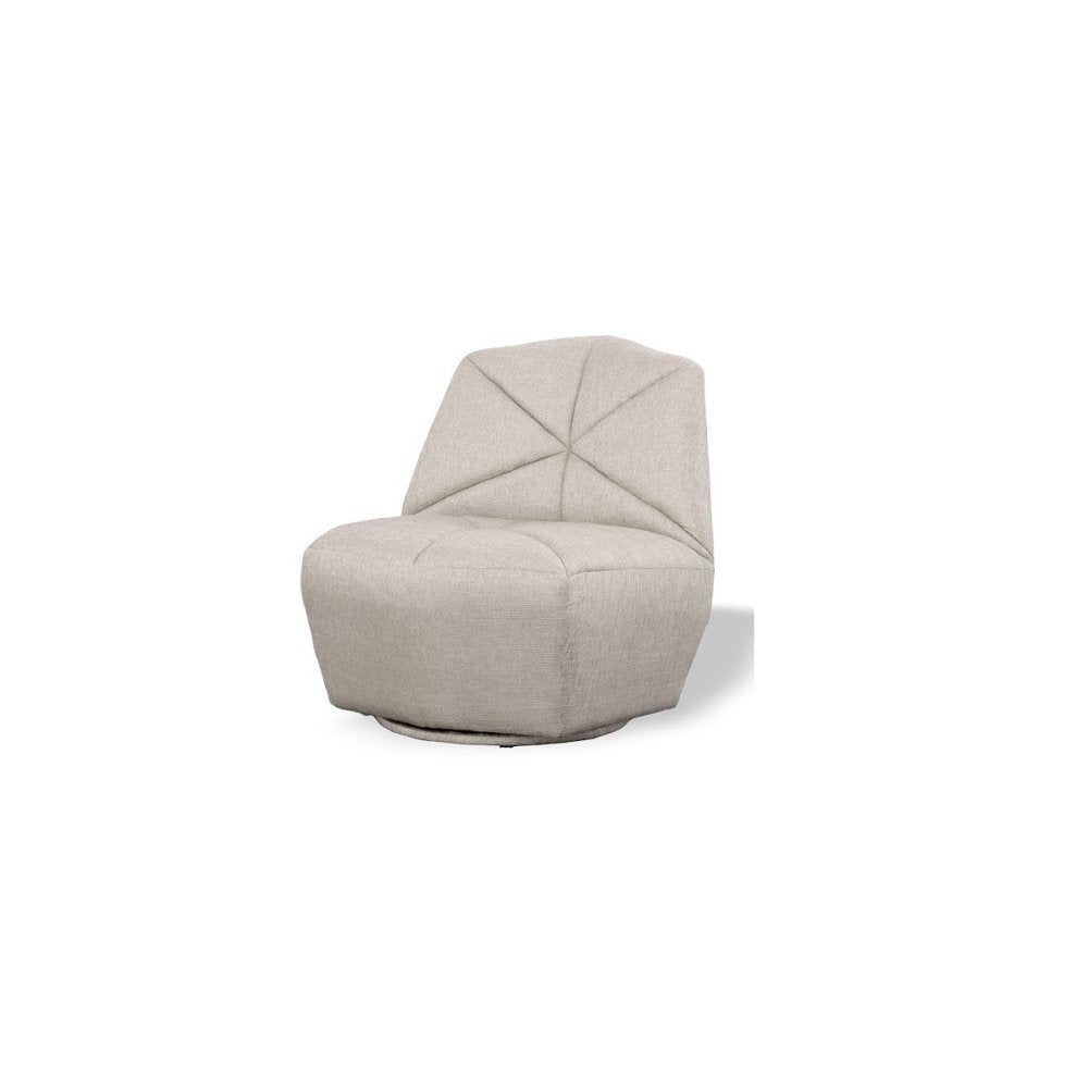 Divani Casa Tomlin - Contemporary Grey Woven Fabric Accent Chair