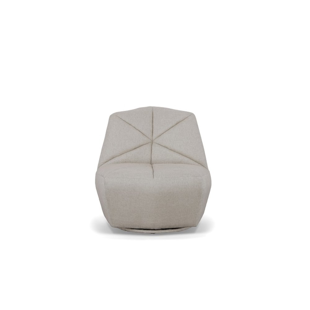 Divani Casa Tomlin - Contemporary Grey Woven Fabric Accent Chair