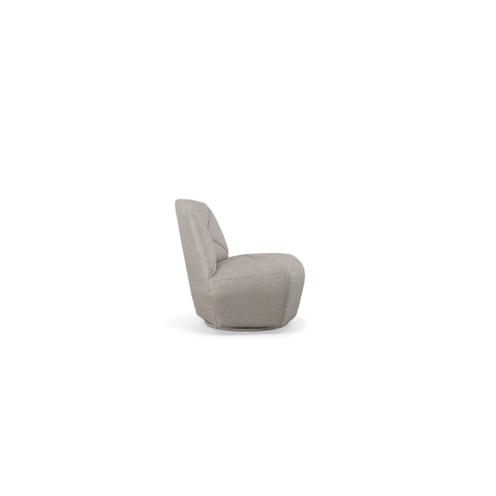 Divani Casa Tomlin - Contemporary Grey Woven Fabric Accent Chair