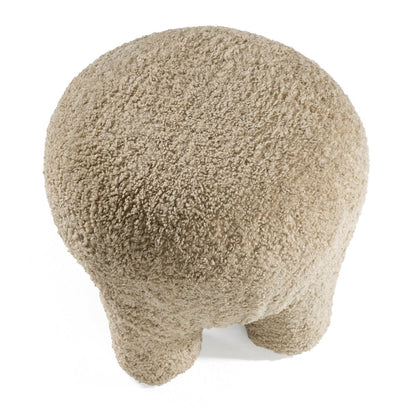 Divani Casa Trevor - Modern Tan Fabric Ottoman