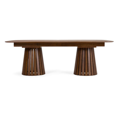 Modrest Truman - Mid-Century Modern Walnut Extendable Dining Table