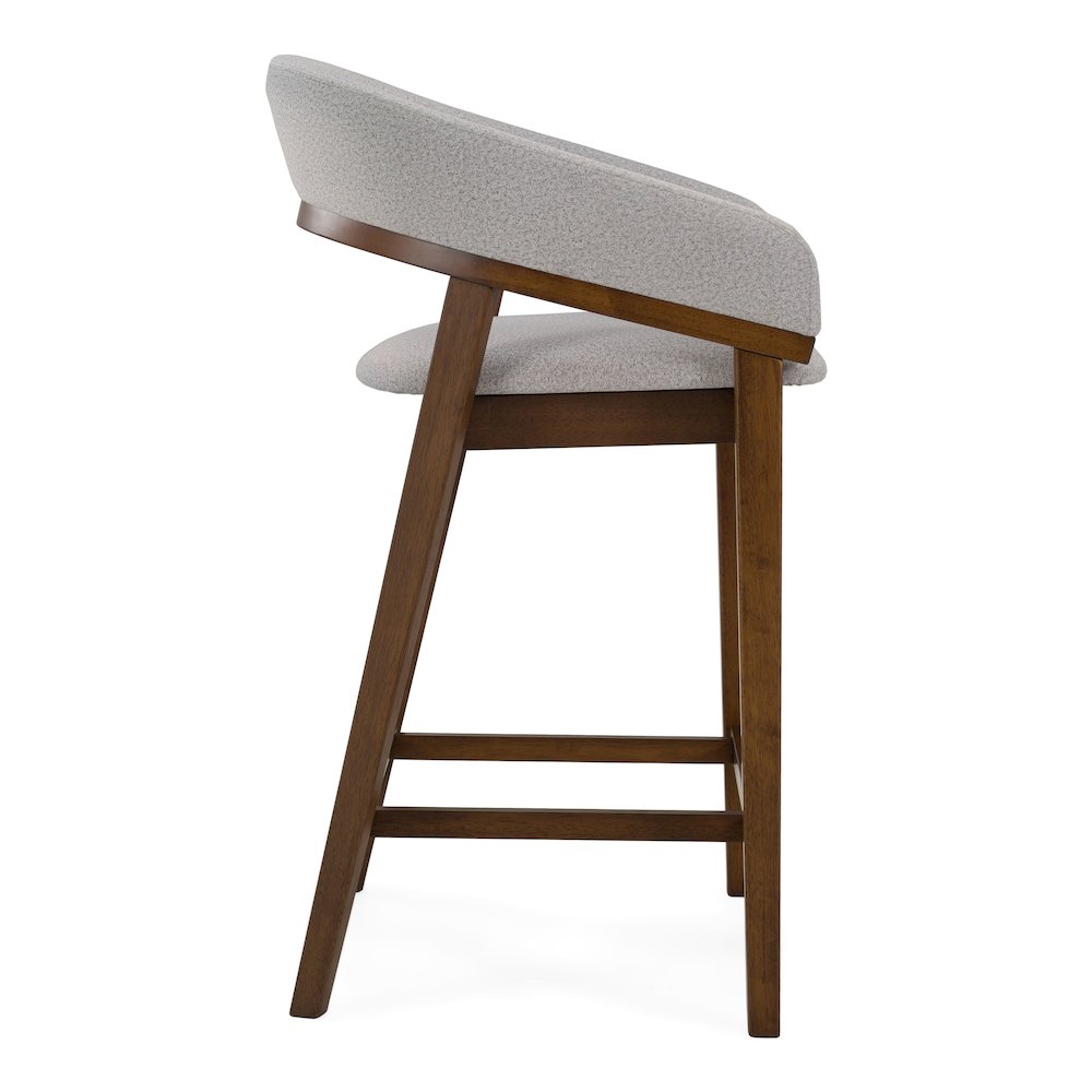 Truman - Mid-Century Modern Grey Walnut Counter Chair (Set of 2)
