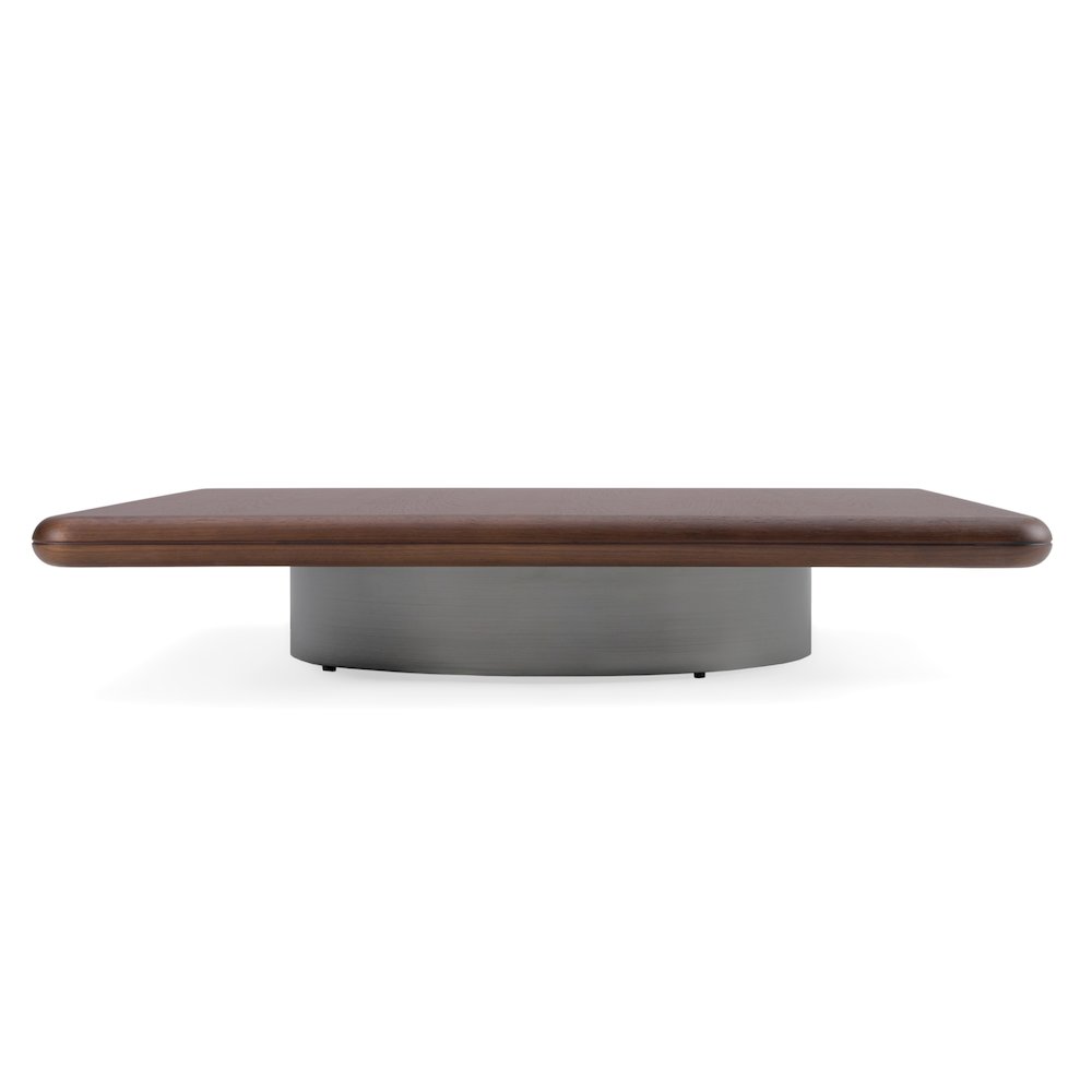Valley - Modern Walnut Titanium Low Coffee Table