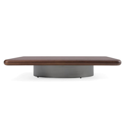 Valley - Modern Walnut Titanium Low Coffee Table