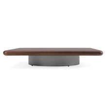Valley - Modern Walnut Titanium Low Coffee Table