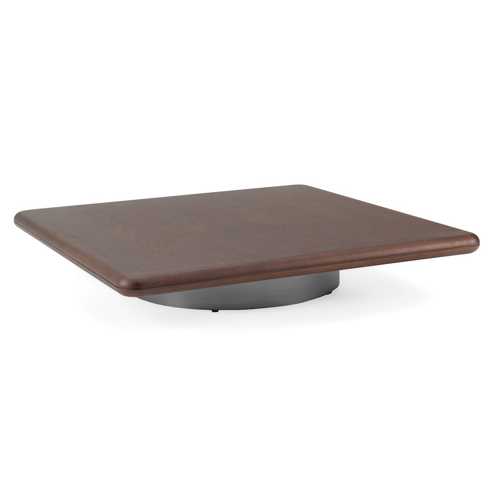 Valley - Modern Walnut Titanium Low Coffee Table