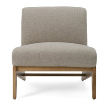 Vance - Modern Sand Fabric Wood Accent Chair