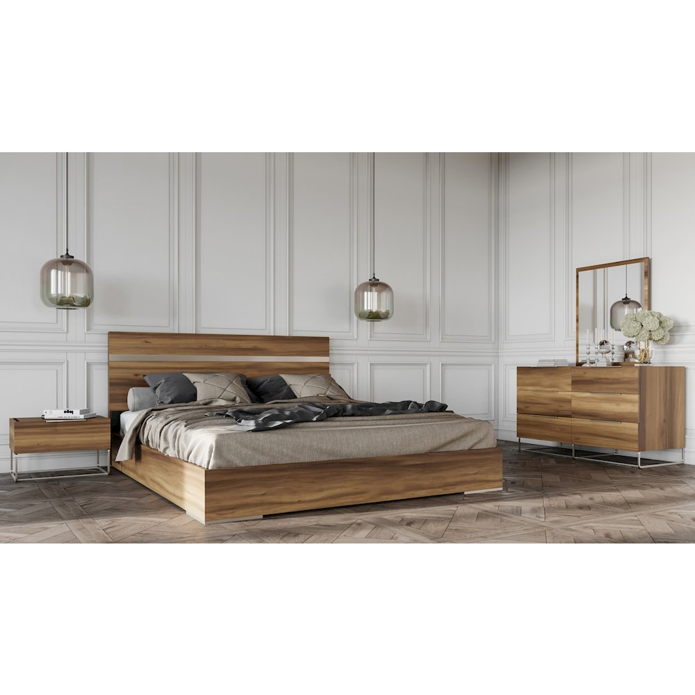 Nova Domus Lorenzo Italian Modern Light Oak Mirror