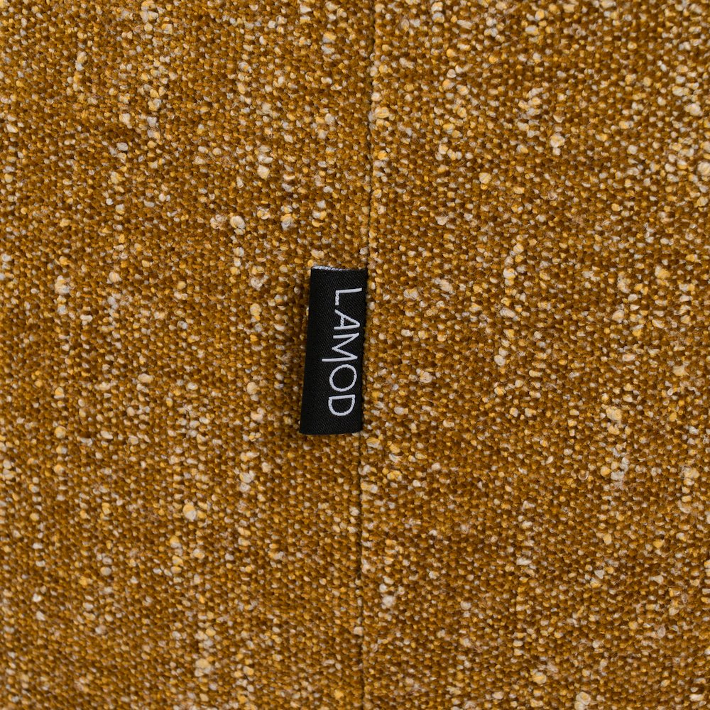 Divani Casa Wendt - Modern Mustard Fabric Swivel Accent Chair