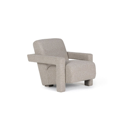 Modrest Wylie - Modern Beige Fabric Accent Chair