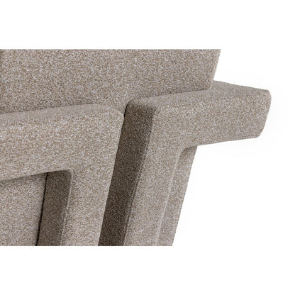 Modrest Wylie - Modern Beige Fabric Accent Chair