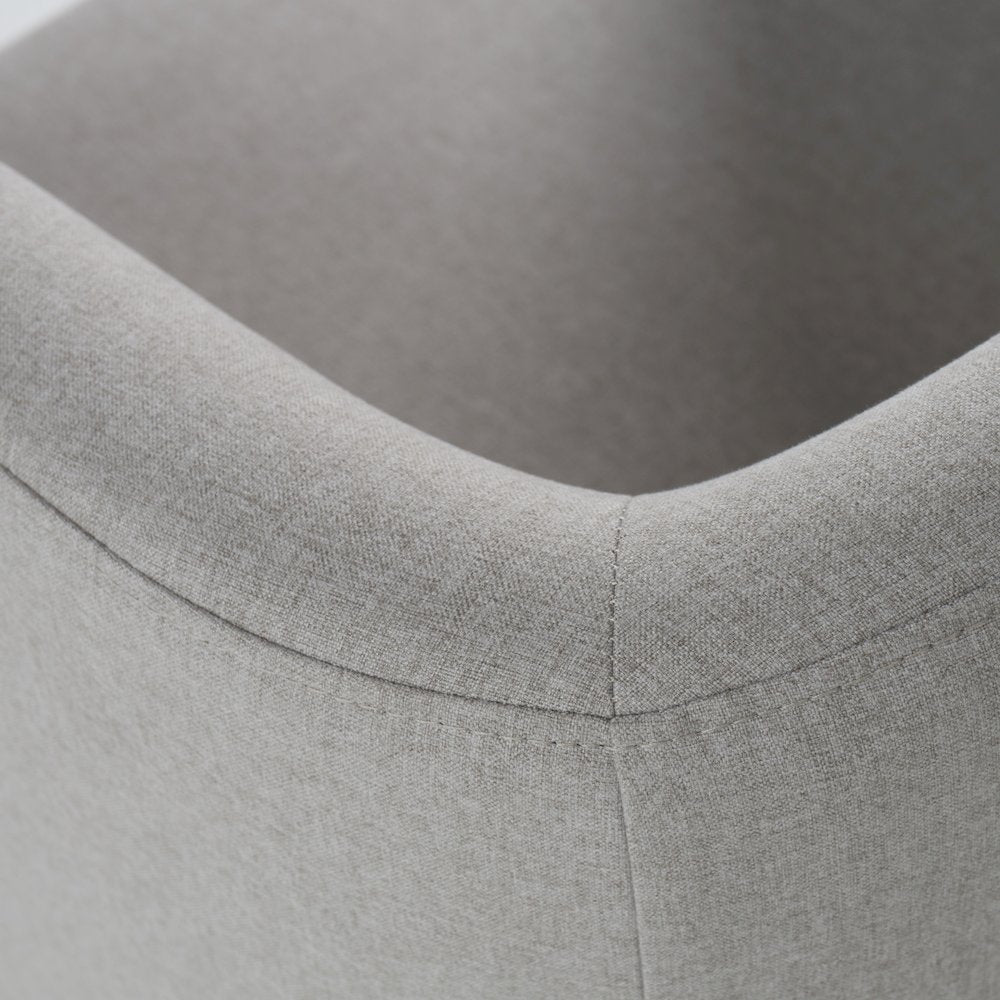 Modrest Yukon - Modern Light Grey Fabric Dining Chair