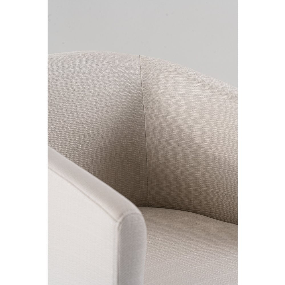 Modrest Yukon - Modern Off White Fabric & Brushed Brass Counter Chair