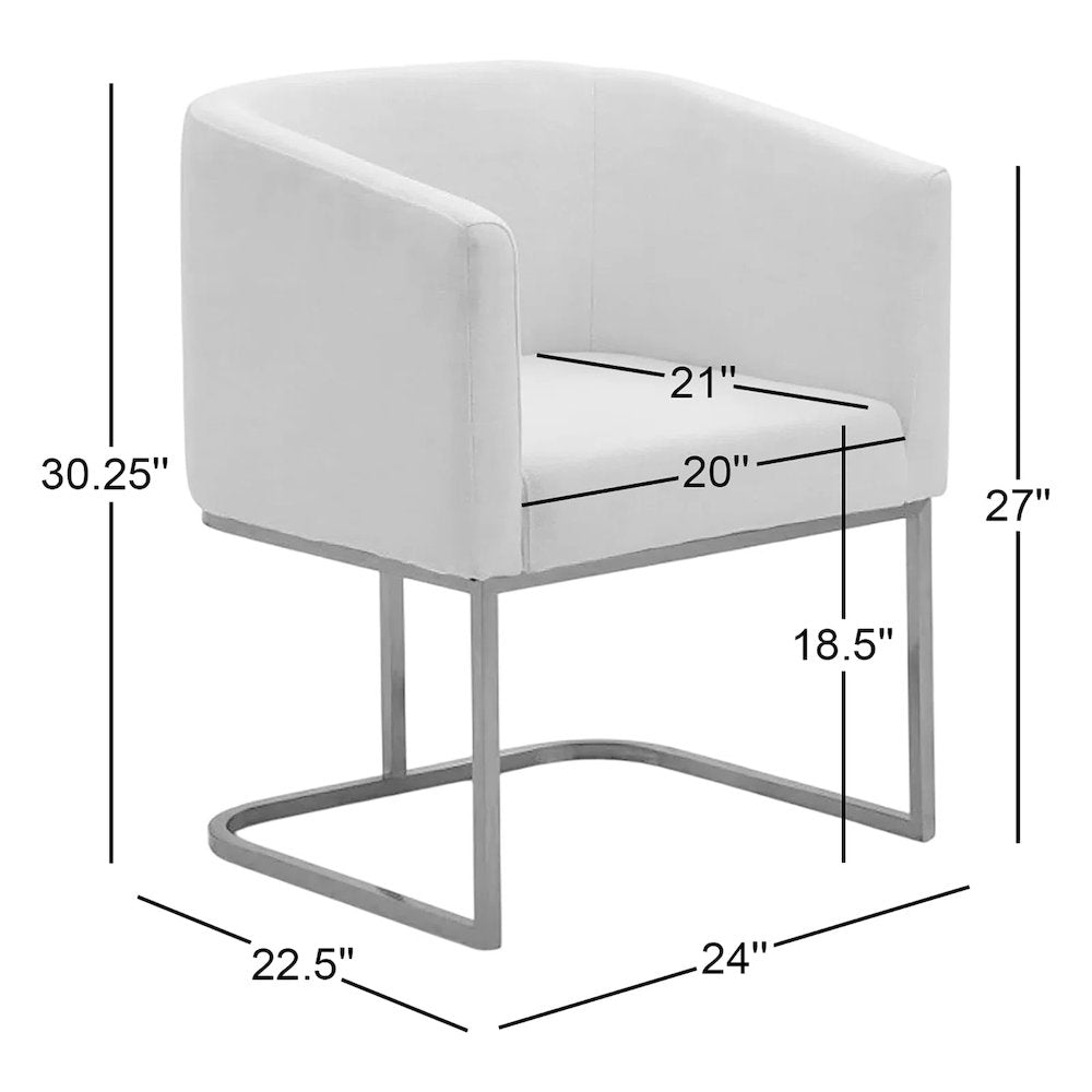 Yukon - Modern Black and Antique Brass Dining Chair