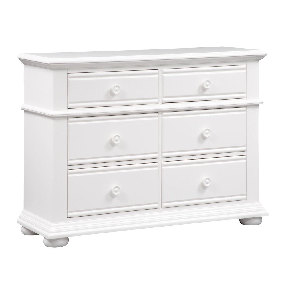 Summer House 6 Drawer Dresser in Oyster White
