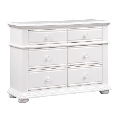 Summer House 6 Drawer Dresser in Oyster White