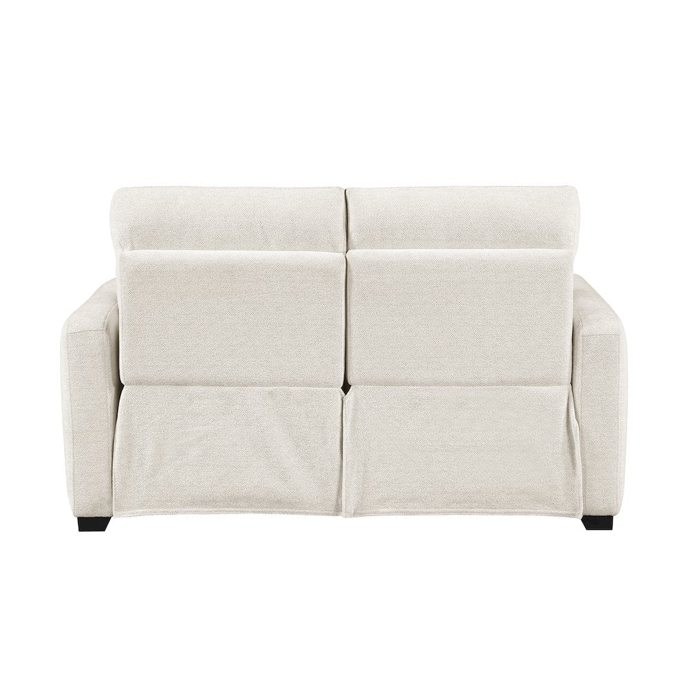 Vera Chenille 2pc Set: Sofa, Love in Beige