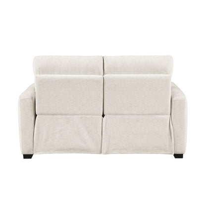 Vera Chenille 2pc Set: Sofa, Love in Beige