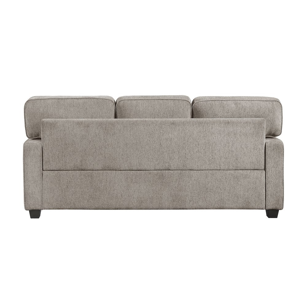 Frances Chenille 3pc Set: Sofa, Love, Chair in Taupe
